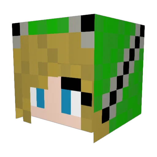 LillBilly Minecraft avatar head, 3D render