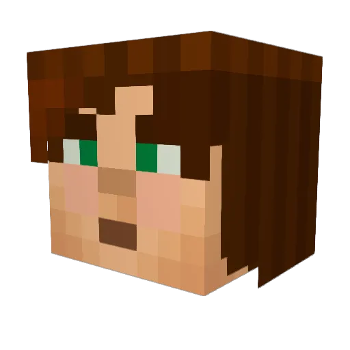 LillFreDDe95 Minecraft avatar head, 3D render