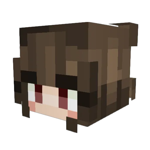 Lill_W_06 Minecraft avatar head, 3D render