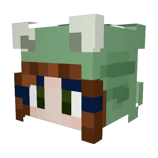 LillaMy1230 Minecraft avatar head, 3D render