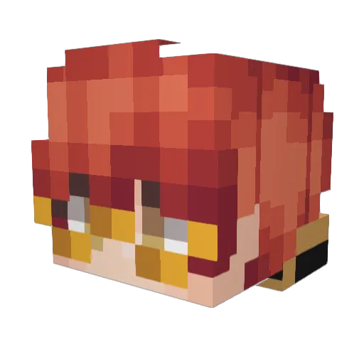 Lilla_R_K Minecraft avatar head, 3D render