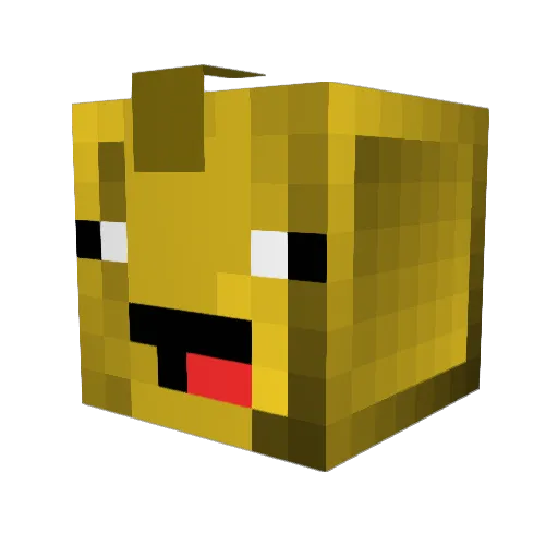 Lille479 Minecraft avatar head, 3D render
