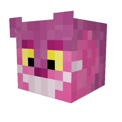 Lillebist Minecraft avatar head, 3D render