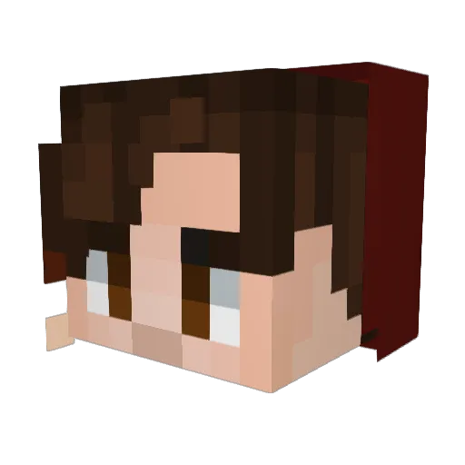 LilleeSlayer Minecraft avatar head, 3D render