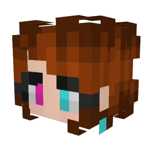 Lilleh__ Minecraft avatar head, 3D render