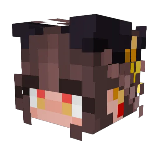 Lillian1120 Minecraft avatar head, 3D render