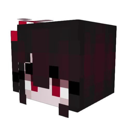 Lillian204 Minecraft avatar head, 3D render