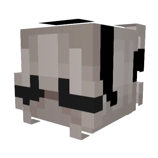 LillianOC Minecraft avatar head, 3D render