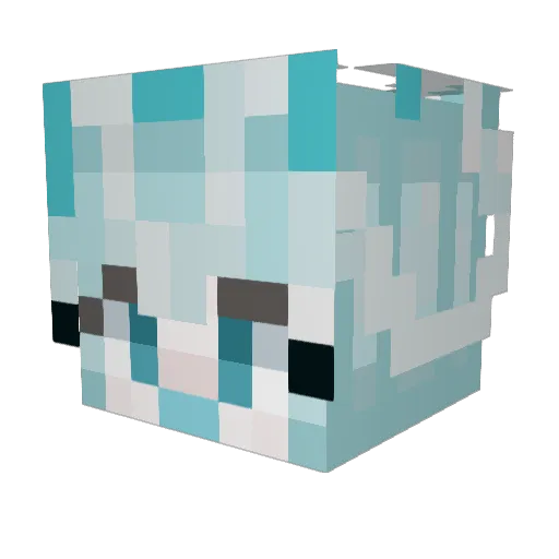 LilliansTired Minecraft avatar head, 3D render
