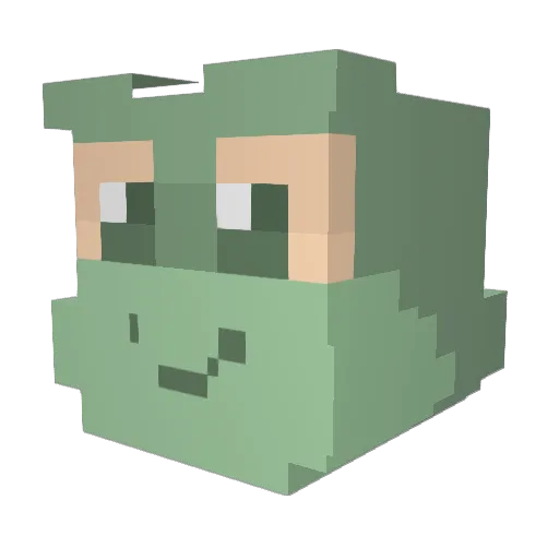 LillieM10 Minecraft avatar head, 3D render