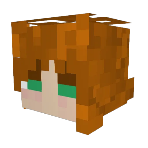 LilliesOTV Minecraft avatar head, 3D render