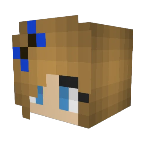 Lilliestam02 Minecraft avatar head, 3D render
