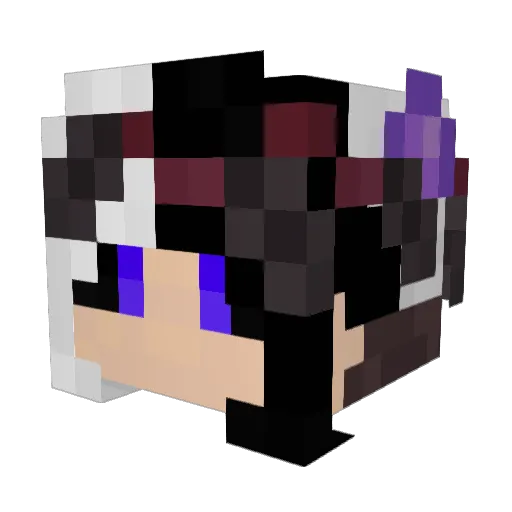 Lilliriana Minecraft avatar head, 3D render