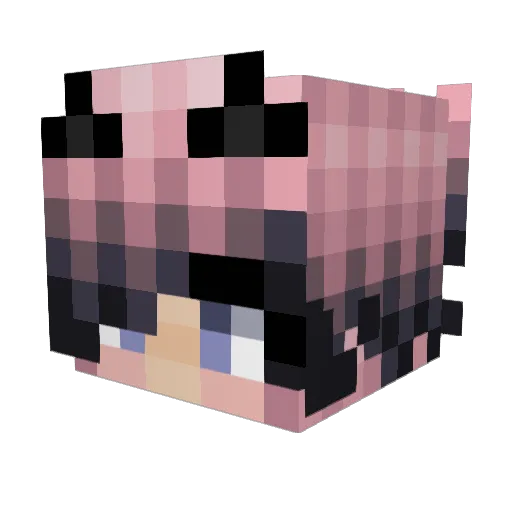Lillith_A Minecraft avatar head, 3D render