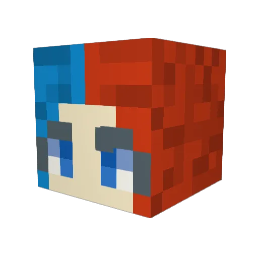 Lillith_Crow Minecraft avatar head, 3D render