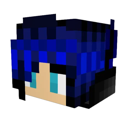 Lillith_Gaming Minecraft avatar head, 3D render