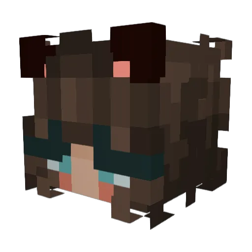 Lillmicke123 Minecraft avatar head, 3D render