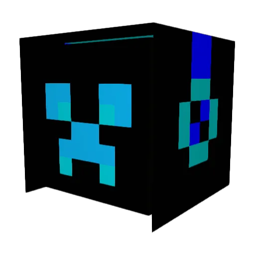 Lillnwza Minecraft avatar head, 3D render