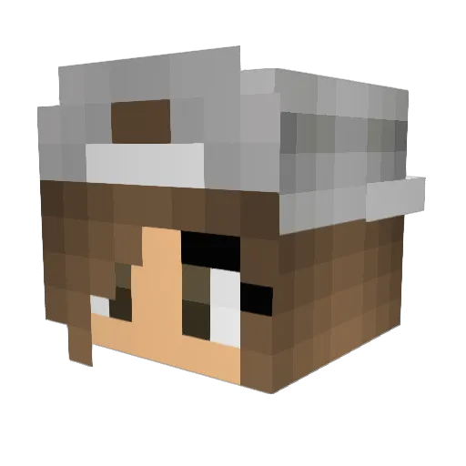 Lillovitch Minecraft avatar head, 3D render