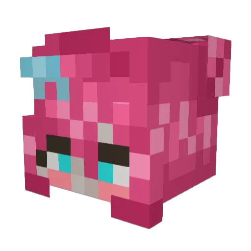 Lillsillen1 Minecraft avatar head, 3D render