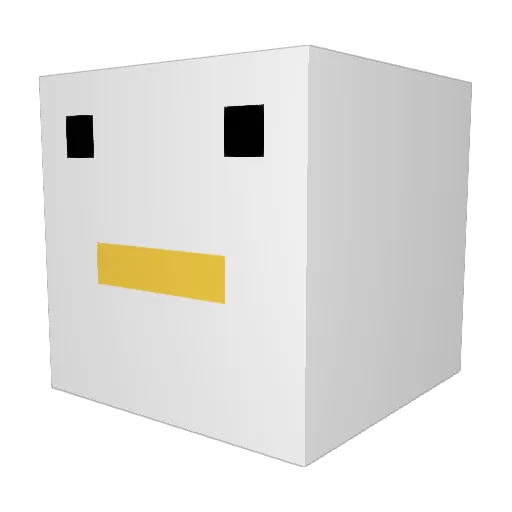 Lillskarre Minecraft avatar head, 3D render