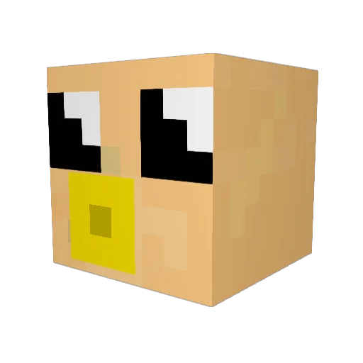 Lilltheo04 Minecraft avatar head, 3D render