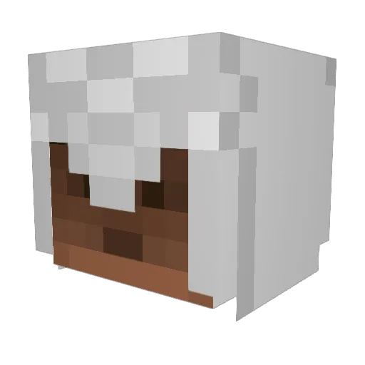 Lilltusse Minecraft avatar head, 3D render