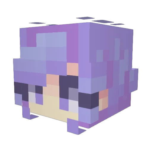 Lilly237 Minecraft avatar head, 3D render