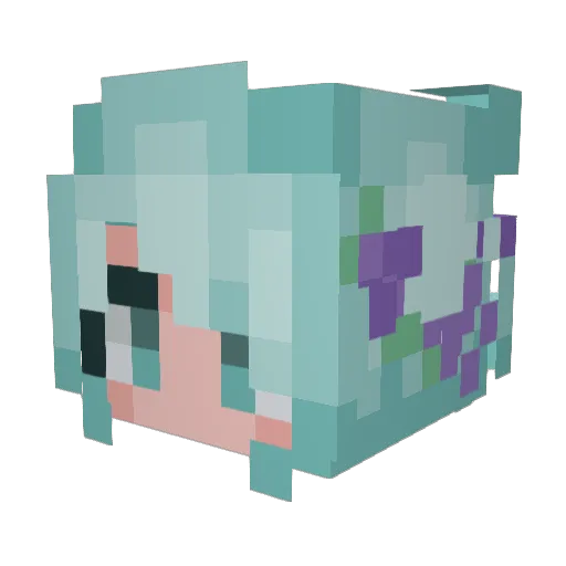 LillyDevall Minecraft avatar head, 3D render