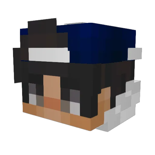 LillyDreamer Minecraft avatar head, 3D render
