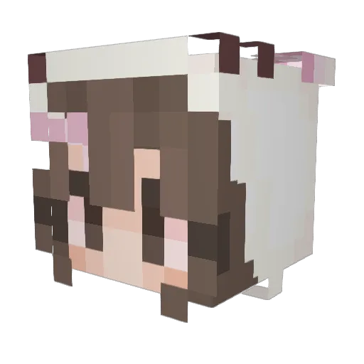 LillyLightning1 Minecraft avatar head, 3D render