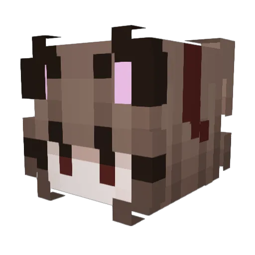 LillyLuna2010 Minecraft avatar head, 3D render