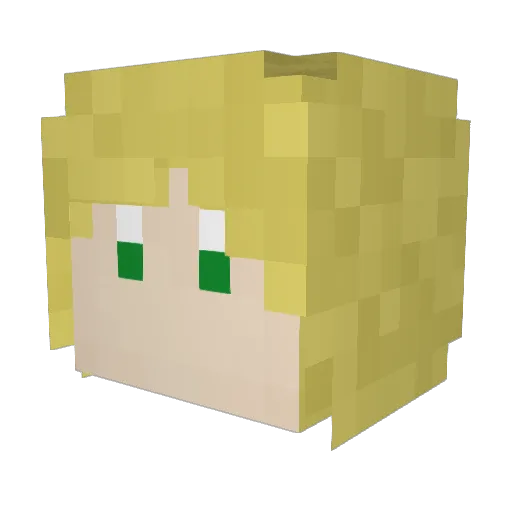 LillyPilly66 Minecraft avatar head, 3D render