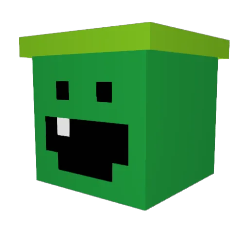 LillyR_13 Minecraft avatar head, 3D render