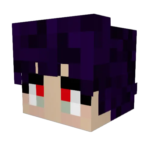 LillyRiddle Minecraft avatar head, 3D render