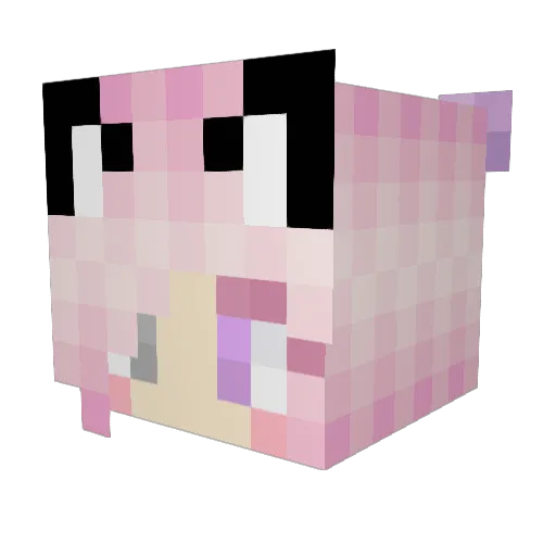 Lilly_Lee_63 Minecraft avatar head, 3D render