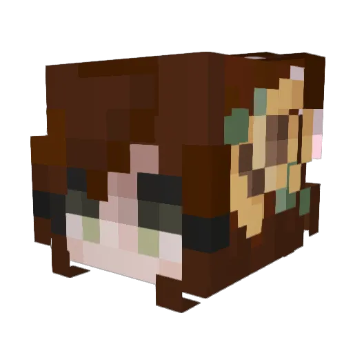 Lilly_Mac Minecraft avatar head, 3D render