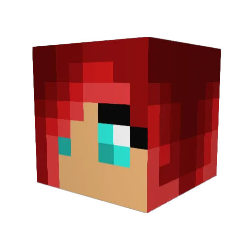 Lilly_The_Beast Minecraft avatar head, 3D render