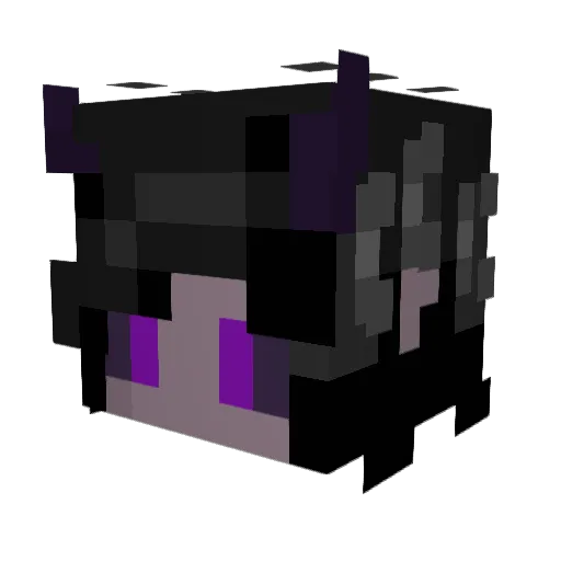 Lillybearrie Minecraft avatar head, 3D render