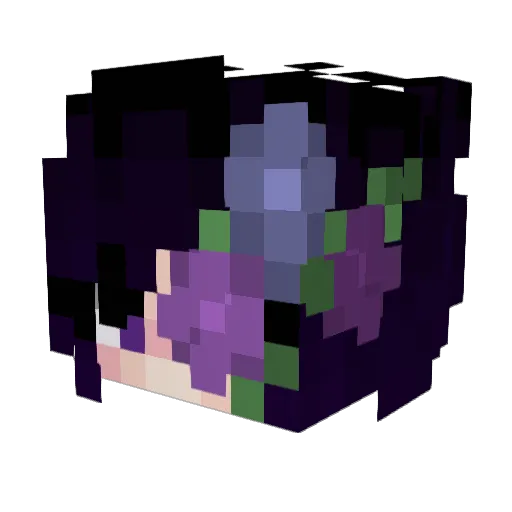 Lillyflowers500 Minecraft avatar head, 3D render