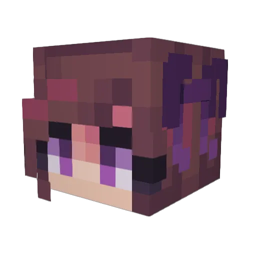 Lillyne2015 Minecraft avatar head, 3D render