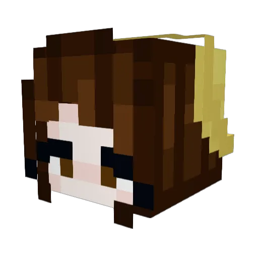 Lillypeach03 Minecraft avatar head, 3D render
