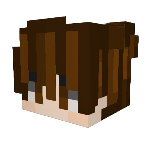 LilmissMischief Minecraft avatar head, 3D render