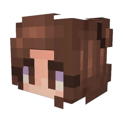 LiloMars Minecraft avatar head, 3D render
