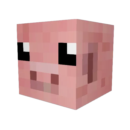 Lilpadflower Minecraft avatar head, 3D render