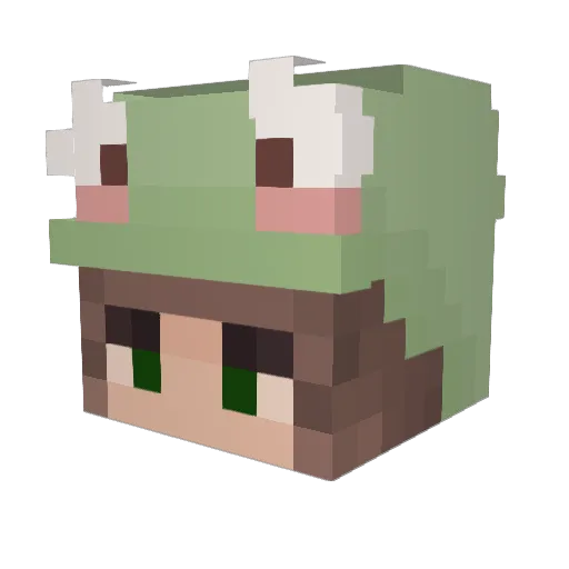 Lils_88 Minecraft avatar head, 3D render