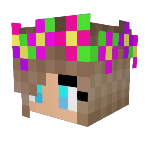 Lilsis88 Minecraft avatar head, 3D render