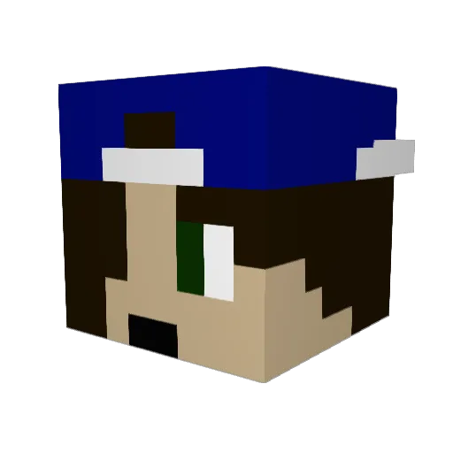 Lilt1606 Minecraft avatar head, 3D render
