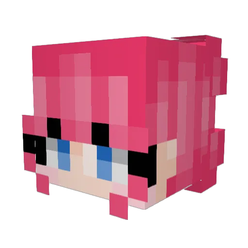 LiltsuK Minecraft avatar head, 3D render