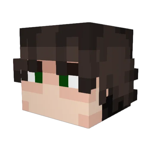 Lilvikingbear Minecraft avatar head, 3D render